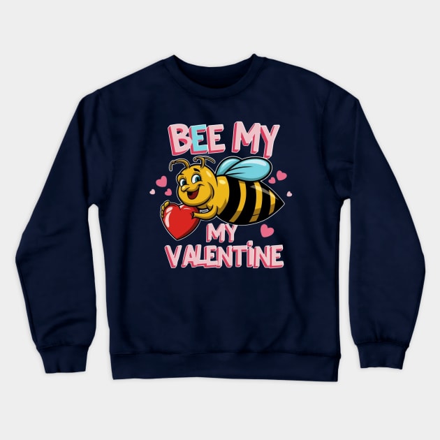 Bee my valentine Crewneck Sweatshirt by Jackystore